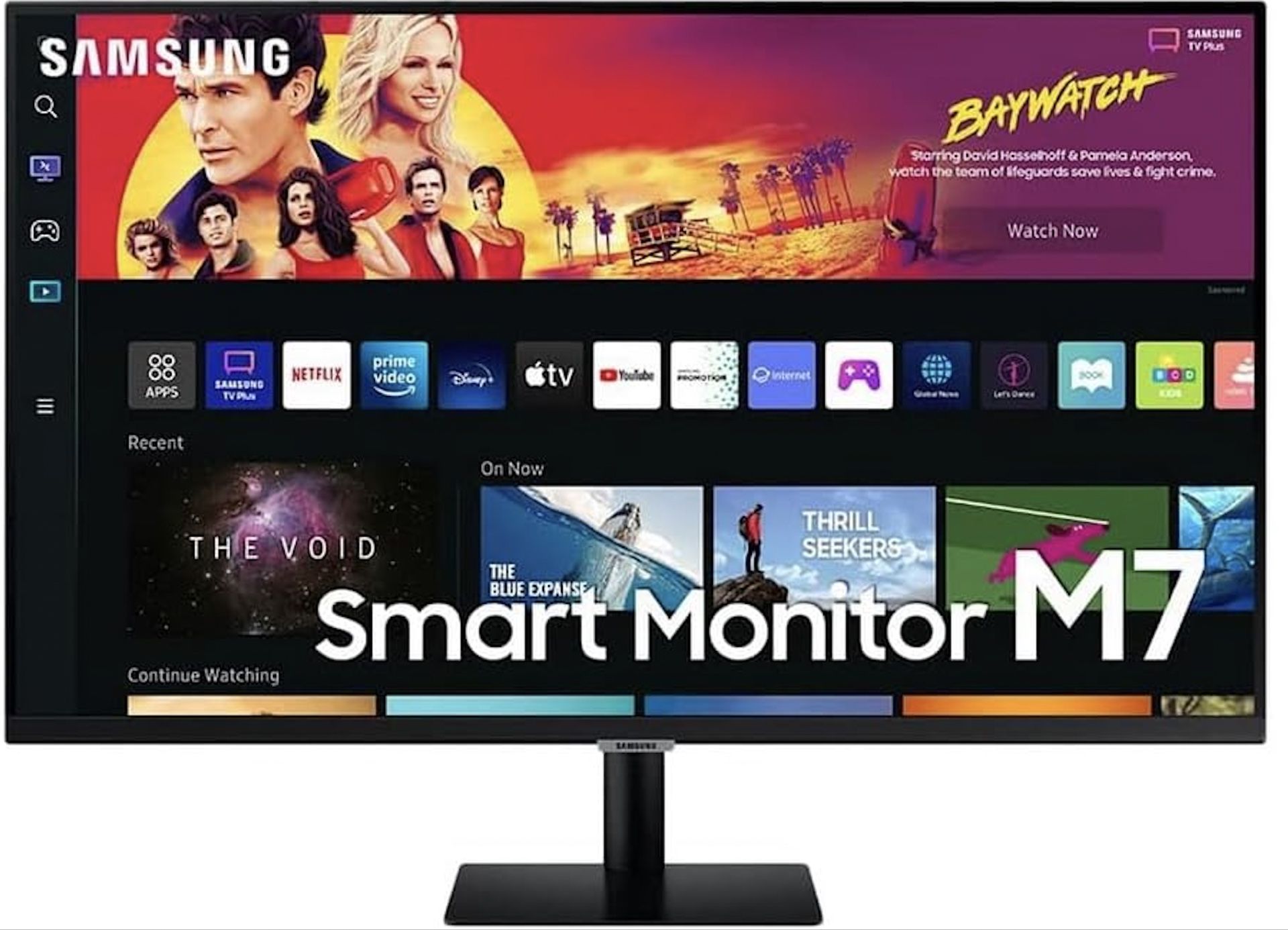 SAMSUNG 32-Inch M70B 4K UHD Smart Monitor & Streaming TV, HDR10, Alexa Built-In, 2022