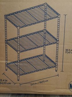 Metal wire shelves