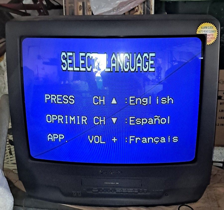 Panasonic Pvq-2511 Retro TV Vcr GAMING