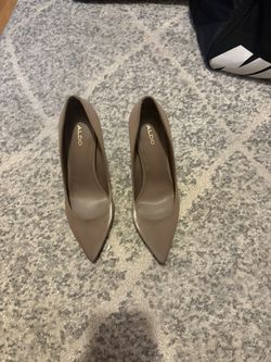 Aldo Mauve Brown Suede High Heels 