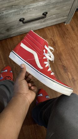 Red high top Vans size 10 men