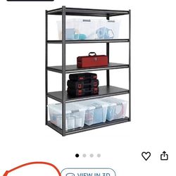 5 Shelves Whalen Storage Rack Heavy Duty Steel