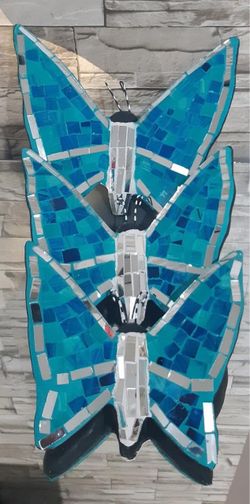Mosaic Butterfly Wall Art