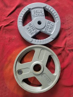 OLYMPIC PLATES  2-25s  DIFFERENT BRANDS. TOTAL 50LBs
11525 S HALSTED/7111.S WESTERN 
40$   CASH ONLY AS IS