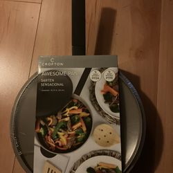 Crofton Awesome Pan- Brand New- With Lid And Stay Cool Handle 10.25 