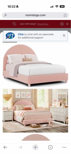 Queen Pink Bedframe