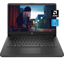 Brand New HP 14 Laptop, AMD 3020e, 14 inch HD Touchscreen with Windows 10/ 1 year Microsoft 365 Personal