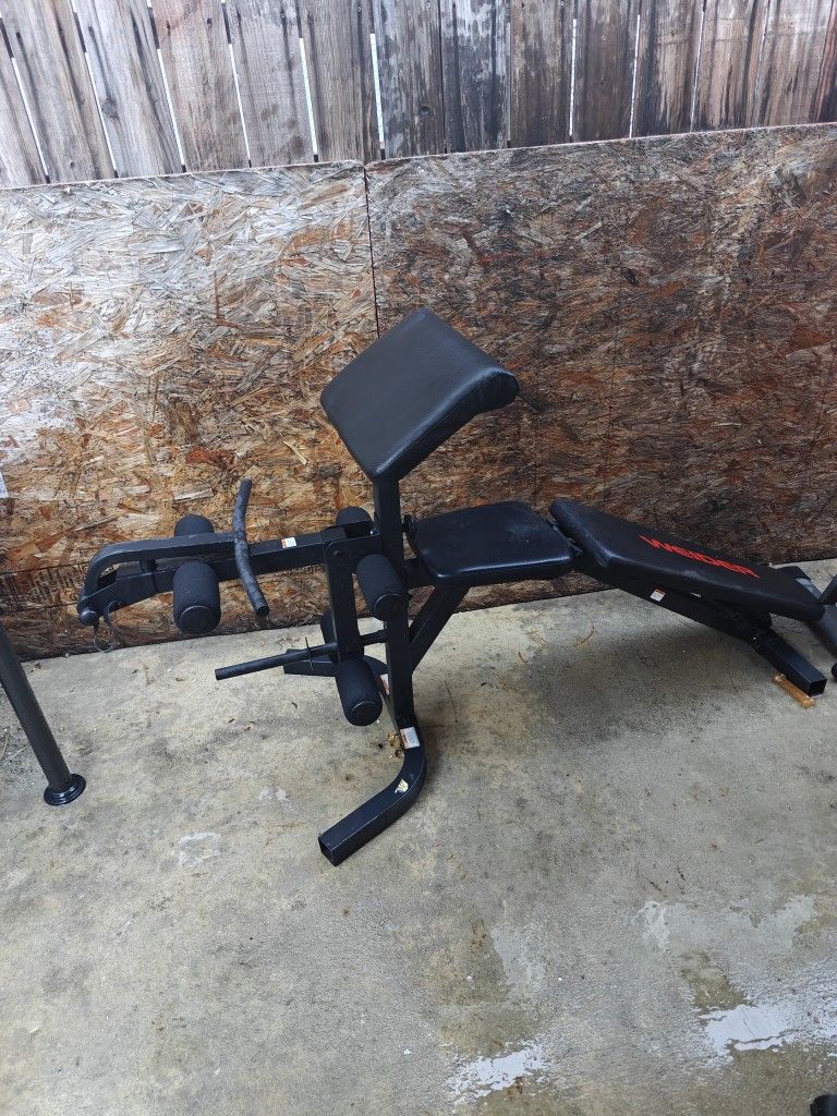 Schwinn IC2 Exercise Cycling Bike And Weider weight bench