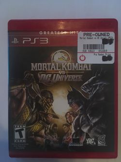 Sony ps3 mortal kombat vs dc