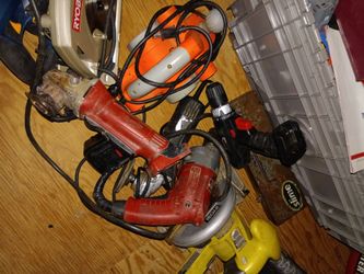 Tools air compressor DeWalt shopvack  Milwaukee grinder