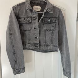 Womens Crop Denim Jacket Size S