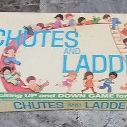 1974 Vintage Chutes And Ladder Board Game