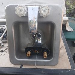 Bar Sink With Extra Faucet 20.00