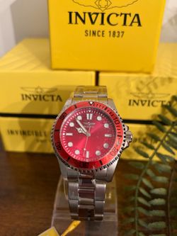 Invicta Pro Diver Watch Red Dial