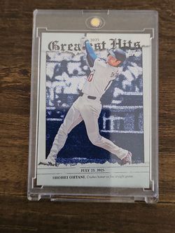 2025 Topps Shohei Ohtani Greatest Hits Baseball Card
