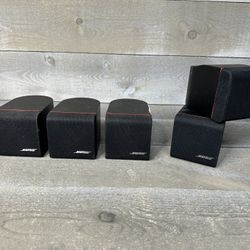 Bose Classic Redline 3X Single And 1 Double Black Cube Wired Speakers