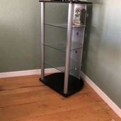 Glass Entertainment Shelving