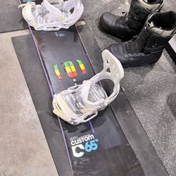 Burton Custom Camber Snowboard Complete Bundle