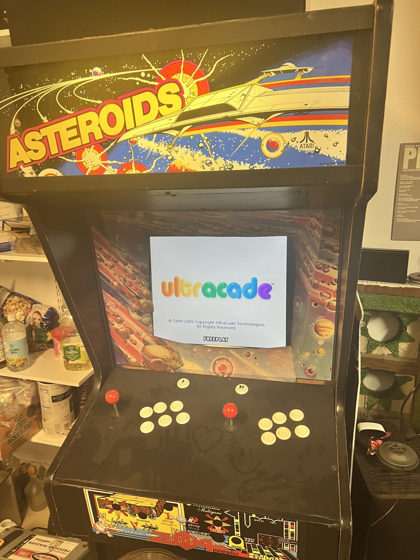 Standup arcade machine with mini games including 720 and many more