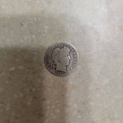 1902 Barber Head Silver Dime 