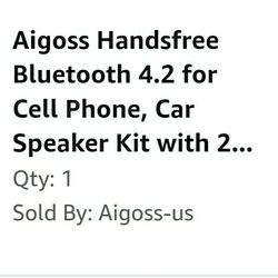 Hands Free Bluetooth Speaker Kit For Car.  