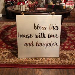 White metal picture wall hanging