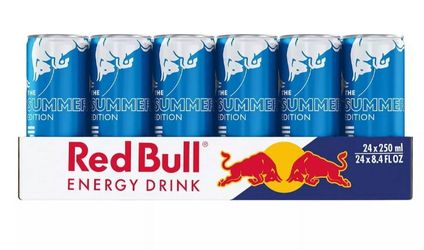 Red Bull The Sea Blue Edition Juneberry - Energy drink - Fat: 0 % - 8.5 fl.oz - pack of 24