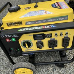 Champion Generator Duel fuel 5300 Watts 