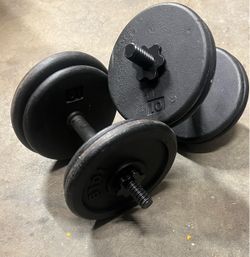 Dumbbells 40lb each total of 80 lbs