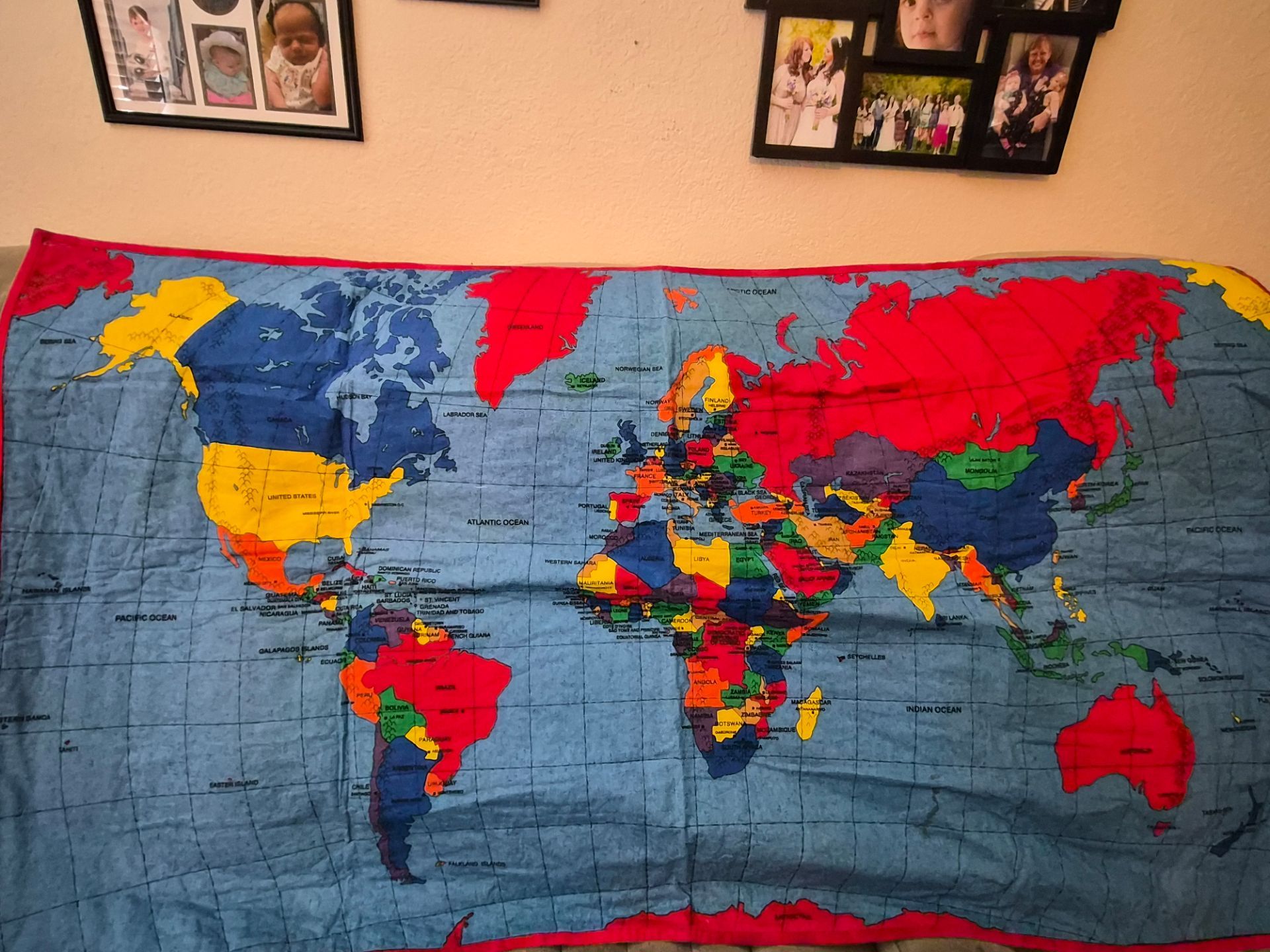 Quilted blanket of the world