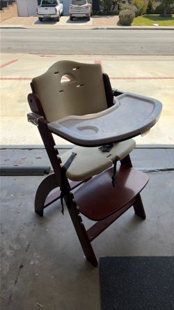 Wooden High chair adjustable