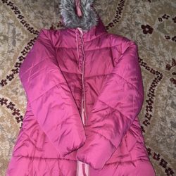 Hot Pink & hooded kids jacket 