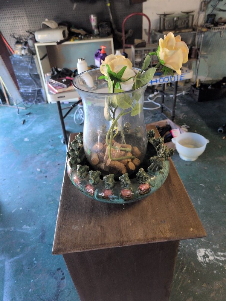 Vase And Ceramic Bowl