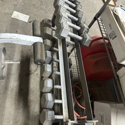Hand Weights With Storage Rack