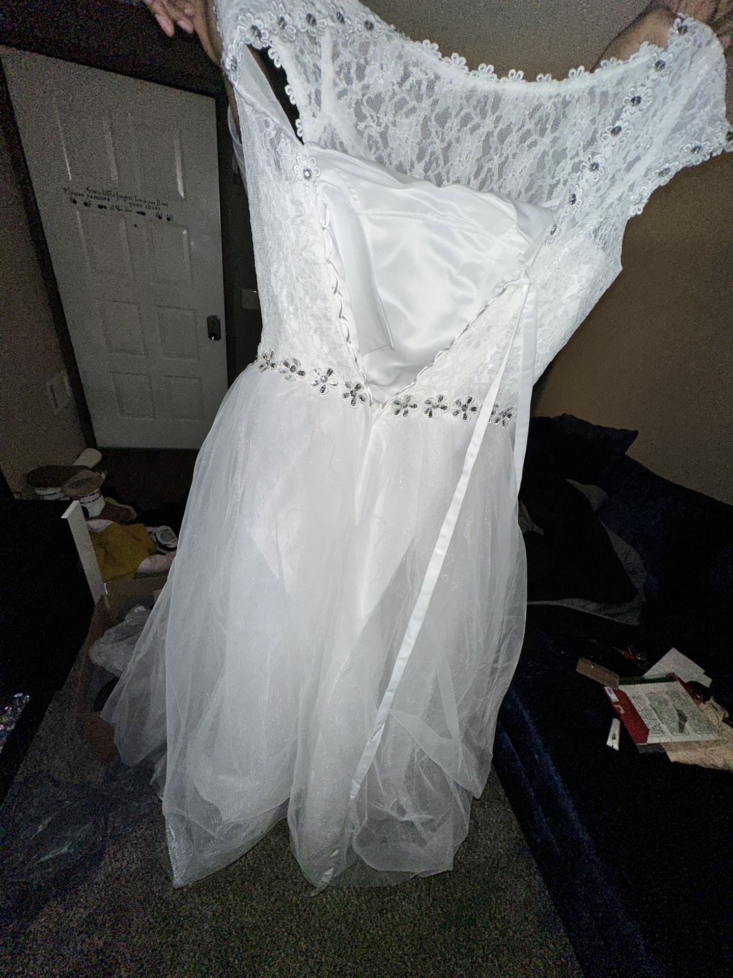 White Formal Dress 