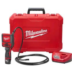 Cordless M-SPECTOR FLEX 9 ft. Inspection Camera Cable Kit with One 1.5Ah Battery and Hard Case