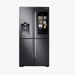 Samsung 4-Door French Door Refrigerator with Family Hub in Black Stainless Steel (for Parts)
