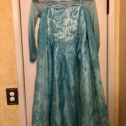 Disney Store Frozen Elsa Girls Dress/Halloween Costume~size 7/8