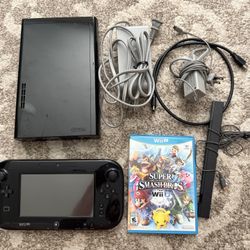Nintendo Wii U Console With Super Smash Bros Wiiu