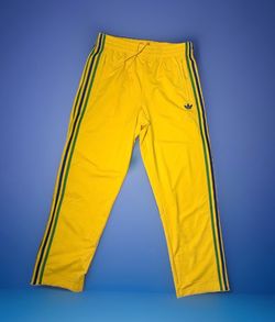 Adidas Originals Firebird Track Pants Men’s Large Yellow New With Tags KD3840