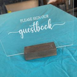 Acrylic Signs Wedding 