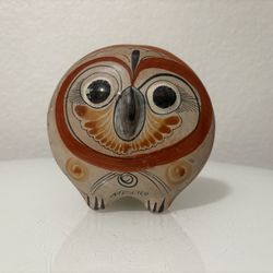 Mexican Ceramic Owl Figurine