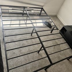 Queen Bed Frame Metal Black