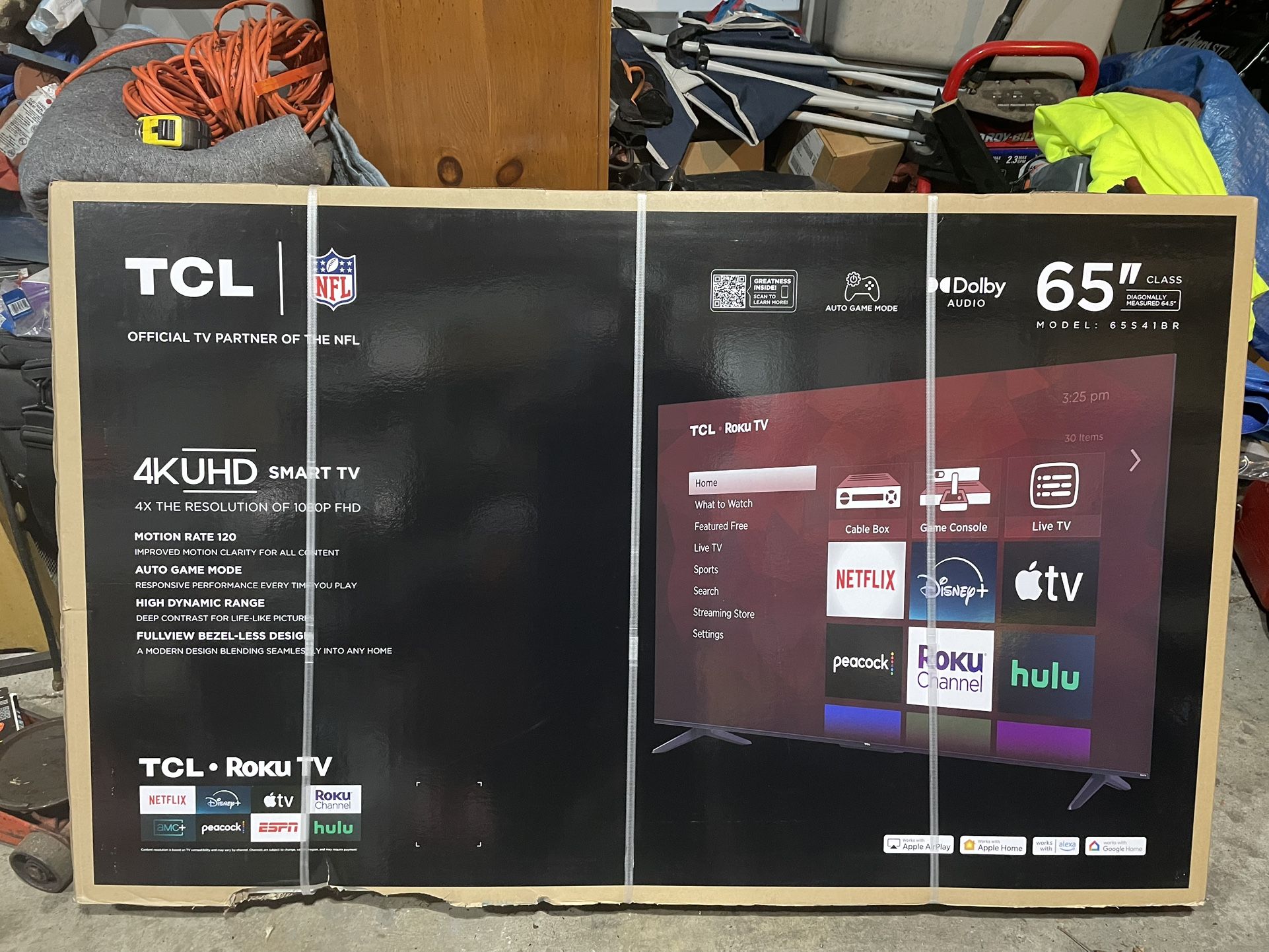 TCL 65” ROLU TV New In Box