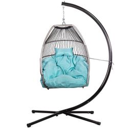 Egg Chair Egg Style Hanging Chair With Cushion Soft swing Luxury Outdoor Indoor Patio