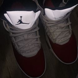 air Jordans size 12 color red and white 