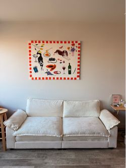 White sofa couch