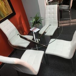 DINING TABLE WITH 4 CHAIRS 