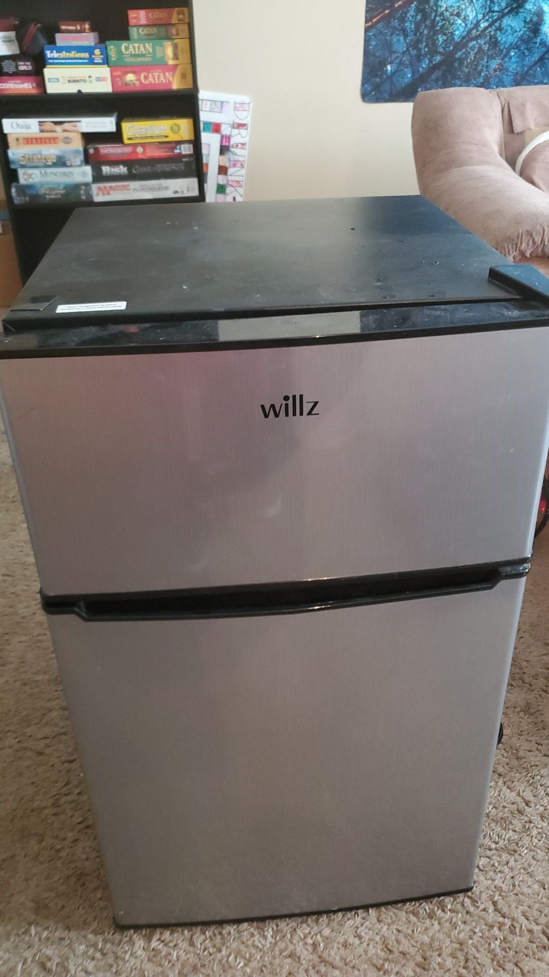 Willz stainless steel mini-fridge