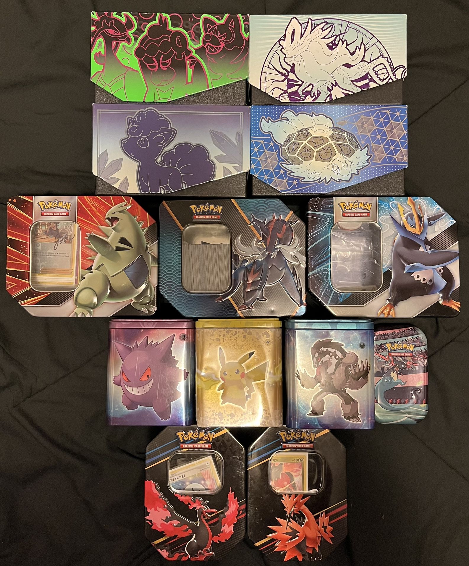 Pokémon Cards and Tins